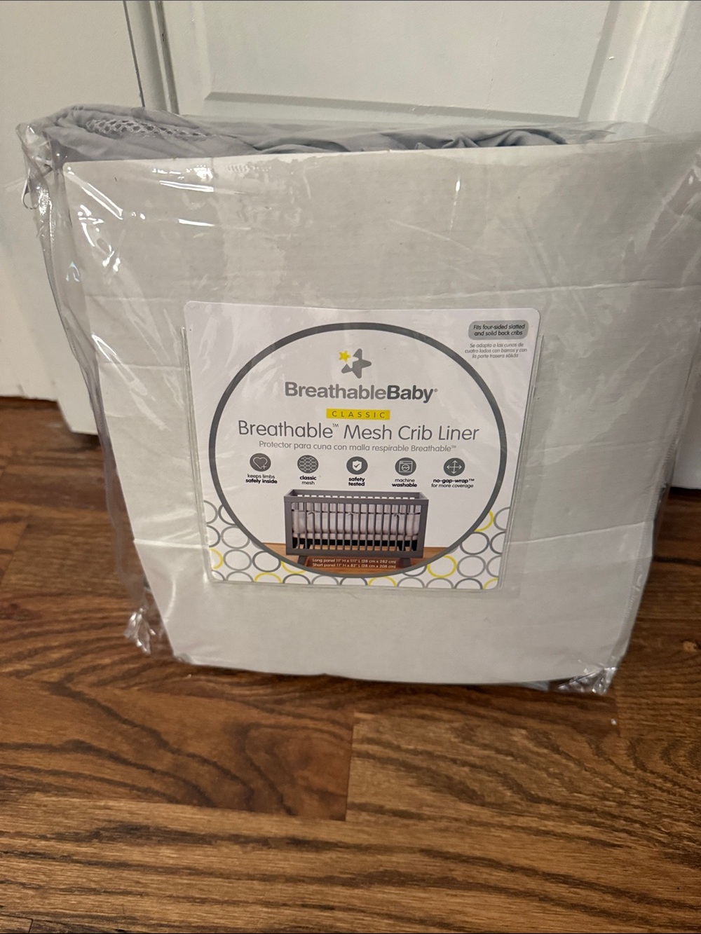 Breathable Baby Classic Mesh Crib Liner - Gray
